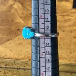 Genuine Sleeping Beauty Turquoise Sterling Silver Ring Size 5.75 Photo 7