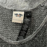 Harley Davidson Women's Large Gray/Purple Graphic Mesh Long Sleeve Y2K Crewneck Photo 2