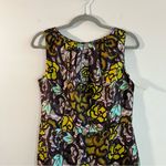 Milly Dress Floral 100% Silk Sheath Dress Sz 6 NWT Retro 60s Look Classic Shape Photo 1