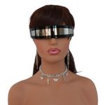 Black Reflective Futuristic Sunglasses Photo 2