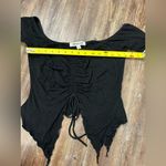 Urban Outfitters  Cadence Cinched Flyaway Black Top Medium Whimsigoth Witch Bat Photo 12