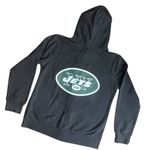 New York Jets Football Team Full Zip Hoodie Sweatshirt Womens Medium Black NFL Photo 14