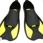 New!! Unisex swim fins size black/yellow, Size XS Black Photo 0