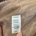 Karlie Striped Brown Coat Colorblock Buttons Textured Woven Size Large Photo 5