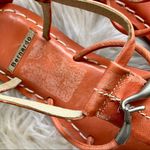 Bernardo Leather Gladiator Sandal Coral color with Silver Hook Detail Photo 2