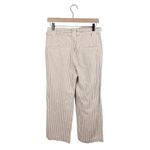 Spartina 449 Lawton Stripe Crop Pant in Tannin Stripe Hemp Cotton Blend Size 6 Photo 4