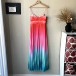 AMUR Dress Emmett Pleated Maxi Gown in Ombre Sunset Size 6 Photo 7