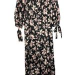 Madewell  Tie Sleeve Jumpsuit Winter Orchid Floral S Photo 3