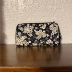 Vera Bradley  Holland Garden Floral Print Black and Cream Floral Wallet Photo 1
