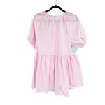 Hill House Francesca Ballerina Pink Hi-Low Peplum Short Sleeve Blouse Size S NWT Photo 4