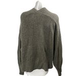 H&M Women's Gray V-neck Button Down Long Sleeve Knit Cardigan Sweater Top Sz XL Photo 1