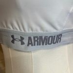 Under Armour White and Gray Sports Bra with Racerback Photo 4