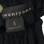 Twenty One Black Tank Top Neck Style Women’s Size Small Medium Stretchy Design! Photo 1