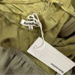 Reformation  Silk Dress Green Maxi Lace NWT Photo 6