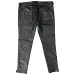 Joseph  Black Lambskin Leather Low Rise Evie Zip Ankle Skinny Pants Size 40 / 8 Photo 5