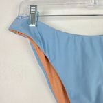 J.Crew NWT  Curved-Waist Cheeky Bikini Bottom Blue Size Large L NEW Photo 1