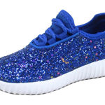 Forever New Blue glitter sneakers with white Photo 0