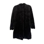 Fever Womens Faux Fur Coat Round Neck Long Sleeves Black Size XL NWT One Snap Photo 1