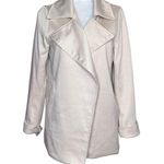 Adrianna Papell Champagne Blush Drape Front Blazer Small Office Classic Sleek Photo 0
