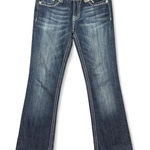 Miss Me  Women's Size 31 Western Bootcut Dark Wash Denim Jeans Y2K Glam Photo 0