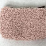 Pink Fuzzy Zip Makeup Bag Photo 1