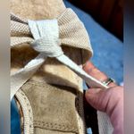 UGG  Australia Amelie  Linen Espadrille Wedge Sandals w/ Shearling Boho Sz 7💛 Photo 10