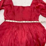 Umgee  Long Sleeve Shimmer Mini Dress Smocked Back panel babydoll Size Small NWT Photo 9