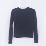 Maje  Black Hashtag Heart Embroidered Pullover Sweater Size S Photo 3