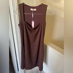 NWT Quince Brown Sleeveless Dress Photo 3
