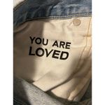 AMO Relaxed Fit Distressed Jeans Women's Size 29 Luxury Denim Streetwear Raw Hem Photo 9