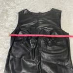 5|48 Black faux leather mini sleeveless dress Photo 8