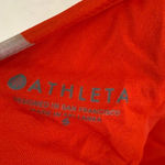 Athleta Waimea One Piece Plunge Halter Swimsuit Floral Small Red Photo 3