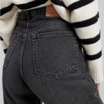 Bershka  High Rise Black Mom Straight Leg Jean Size 8 Photo 2