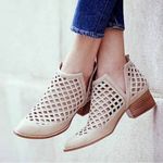 Jeffrey Campbell  leather‎ booties brown cognac size 7.5 Photo 1