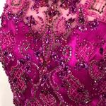 Mori Lee 2 Piece Fuchsia Embellished Prom Dress Formal Evening Gown Pink size 10 Photo 14