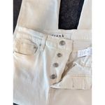 Frank & Eileen Womens Jeans Everday White Cork Denim Straight High Rise Size 28 Photo 12
