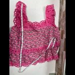 Jennifer Grace JENNIFER & GRACE Eyelet Trim Top blouse pink Size Large New Photo 12