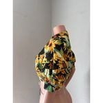 Anthropologie  Maeve Summer Sunflower floral Crop Top Sz Small yellow/ black #98 Photo 11