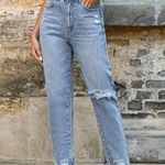 SheIn Frenchy Ripped Frayed Hem Mom Jeans Size Medium Photo 0