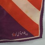 Vintage Vera Sunray Scarf Made In Japan Orange Photo 8