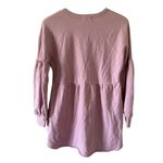 Anthropologie  T. La Pink Long Sleeve Sweatshirt Dress Photo 2