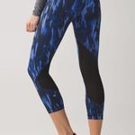 Lululemon Pace Rival Crop Full on Luxtreme size 4 in painted animal black Photo 1