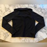 Quince NWT Mongolian Cashmere Collared Cardigan Black Sleeved Top Sz S Photo 2