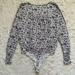 Free People Intimately FP Bodysuit Kaya Floral Print Long Sleeve Sz L NWT New Photo 3