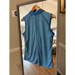 Pro Tour Polo Sleeveless Golf Shirt Blue, Large Blue Size M Photo 3