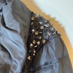 Sam Edelman  Women's‎ Black Studded Puffer Coat Jacket Size L Winter Photo 3