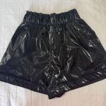 fab'rik  Black Metallic Shorts Photo 1