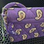 Vera Bradley  Purple Paisley Quilted Clutch Photo 4