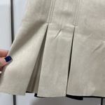 ZARA  faux suede pleated mini skirt Photo 2
