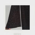 Adrienne Vittadini  Black Velvet Burnout Sheath Whimsigoth Size Med Bell Sleeves Photo 5